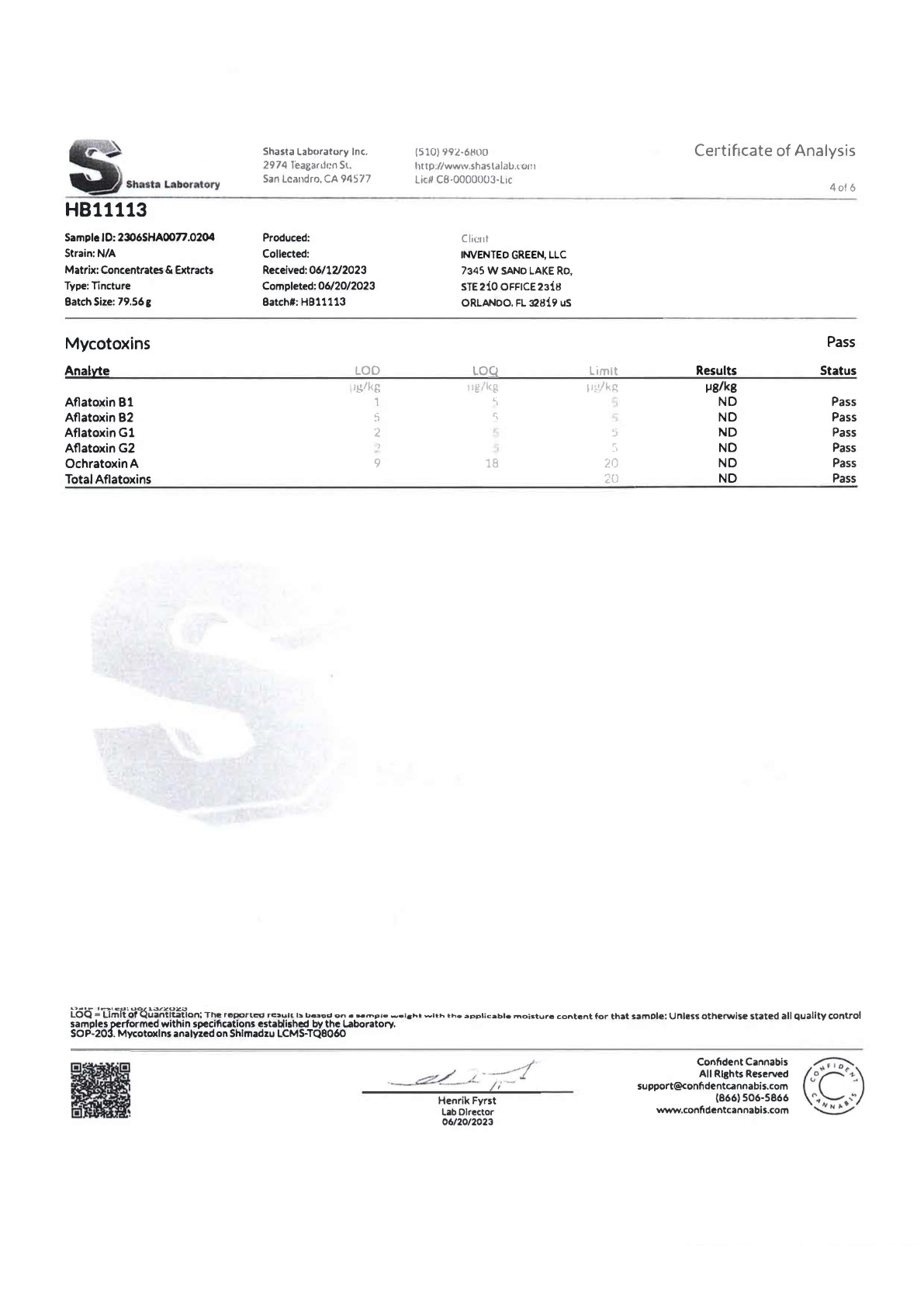 COA Natleaf SLWS1500BP Expiration date 27 pagina 5